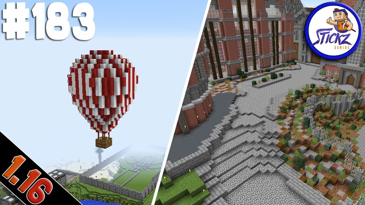 Minecraft - HOT AIR BALLOON - EP 183 (1.16) - Stickz Plays Minecraft S2