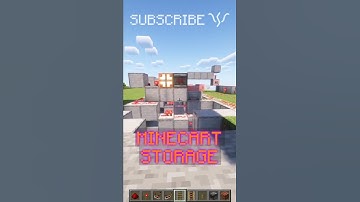 How to STORE MINECARTS and launch them ONE AT A TIME! | Redstone with PsiVolt #minecraft #redstone