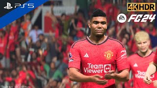 (PS5) EPL 23-24 | Man United vs Newcastle 1-1 | Penalty Casemiro Save MU | FC 24 [4K HDR 60FPS]