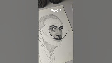Salvador Dalí sketch process...#sketch #commission