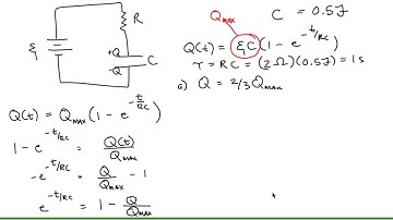 Charge on the Capacitor in a Charging RC Series Circuit