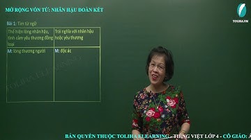 Mở rộng vốn từ: Nhân hậu - Đoàn kết - Luyện từ và câu - Tiếng việt 4
