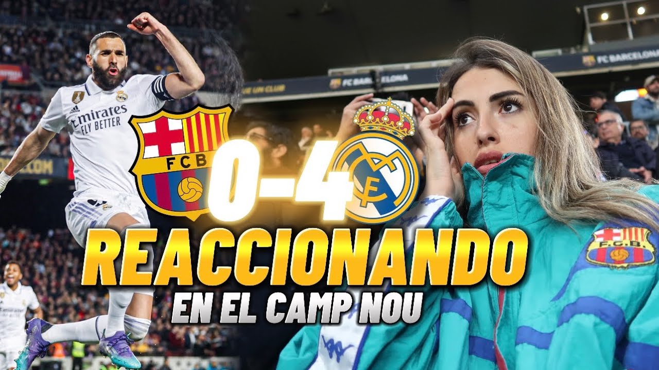 🔥HINCHA DEL BARÇA REACCIONANDO AL FCBARCELONA 0-4 REAL MADRID EN EL ...