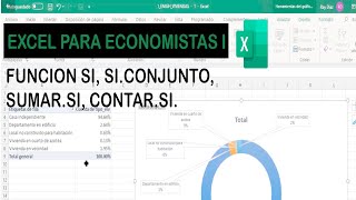 Excel para Economistas I. Función SI, SI.CONJUNTO, SUMAR.SI, CONTAR.SI. Aplicación en ENIGH 2018