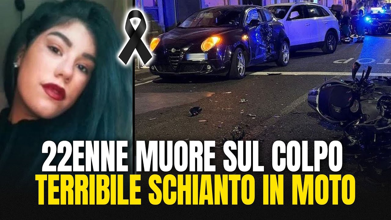 TERRIBILE SCHIANTO AUTO CONTRO MOTO: 22ENNE MUORE SUL COLPO. CI SONO ...