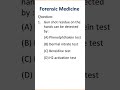 Forensic medicine MCQ! Firearm injury! #aiapget #neetpg