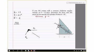 13.6 Kinetics in cylindrical coordinates (Fall 2017)