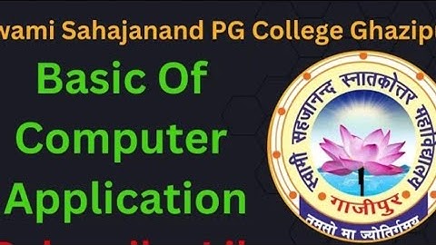 BA, B.Com 3rd Semester Basis of computer application vocational paper