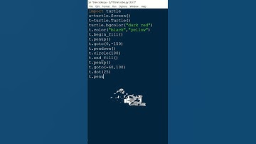 Draw Smiley face in python | turtle module