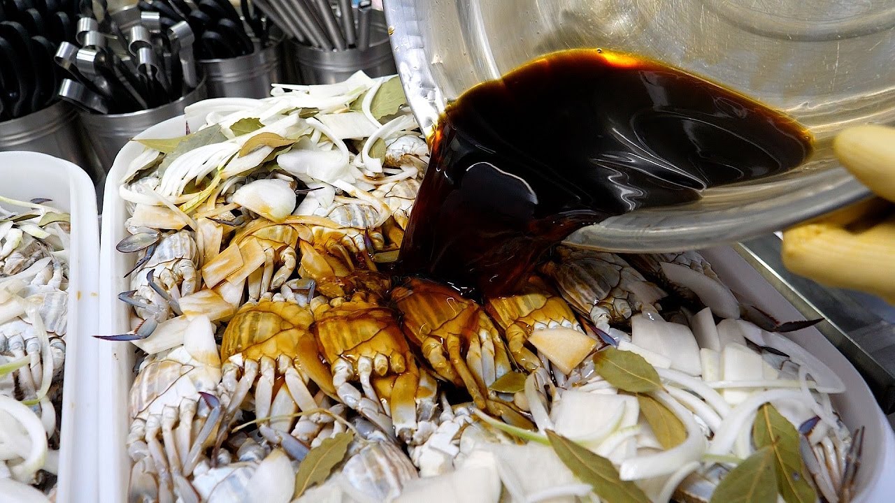 찐 고소한 알배기!! 무한리필 간장 게장 여보게 웃게 청주 율량점 / Making Soy Sauce Crab YouTube