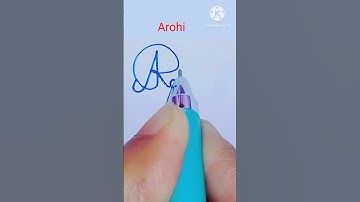 Arohi #arohi signature #arohi name signature style#signature arohi #arohi sign#calligraphy#ytshorts