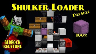 Shulker Loader Tileable 100% Collection Rate! | Minecraft Bedrock Redstone Tutorial | MCPE XBOX PS