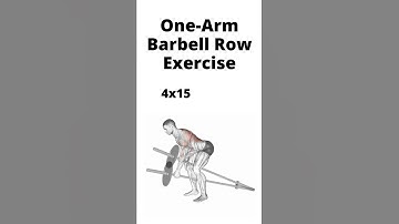 How to do one-arm barbell row exercise