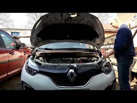 Установка газового  упора капота Renault Kaptur