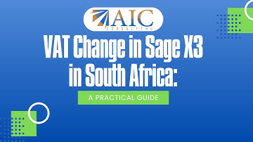 Tax Rate change in Sage X3