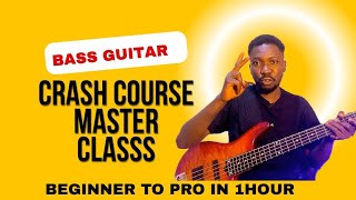 Bass Guitar Crash Course 🎶 | From Beginner to Pro in 1 Hour (Step-by-Step) #bass #tutorial #bassist
