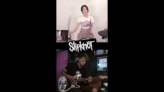 BEFORE I FORGET - SLIPKNOT GUITAR AND DRUM COVER BY A-YEON FT HADI BE GOOD #shorts