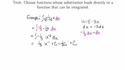4.5 The Substitution Rule