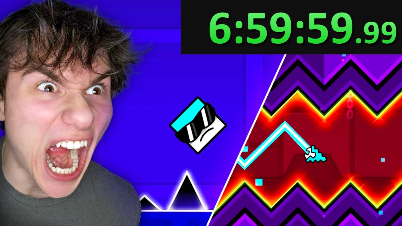 I Streamed Until I Beat Every Geometry Dash Level - YouTube