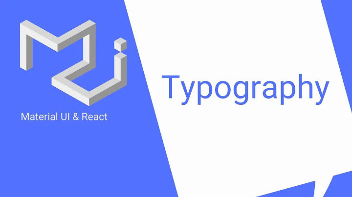 React & Material UI #5: Typography