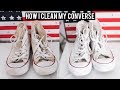 How I Clean my White Converse | QUICK EASY SIMPLE