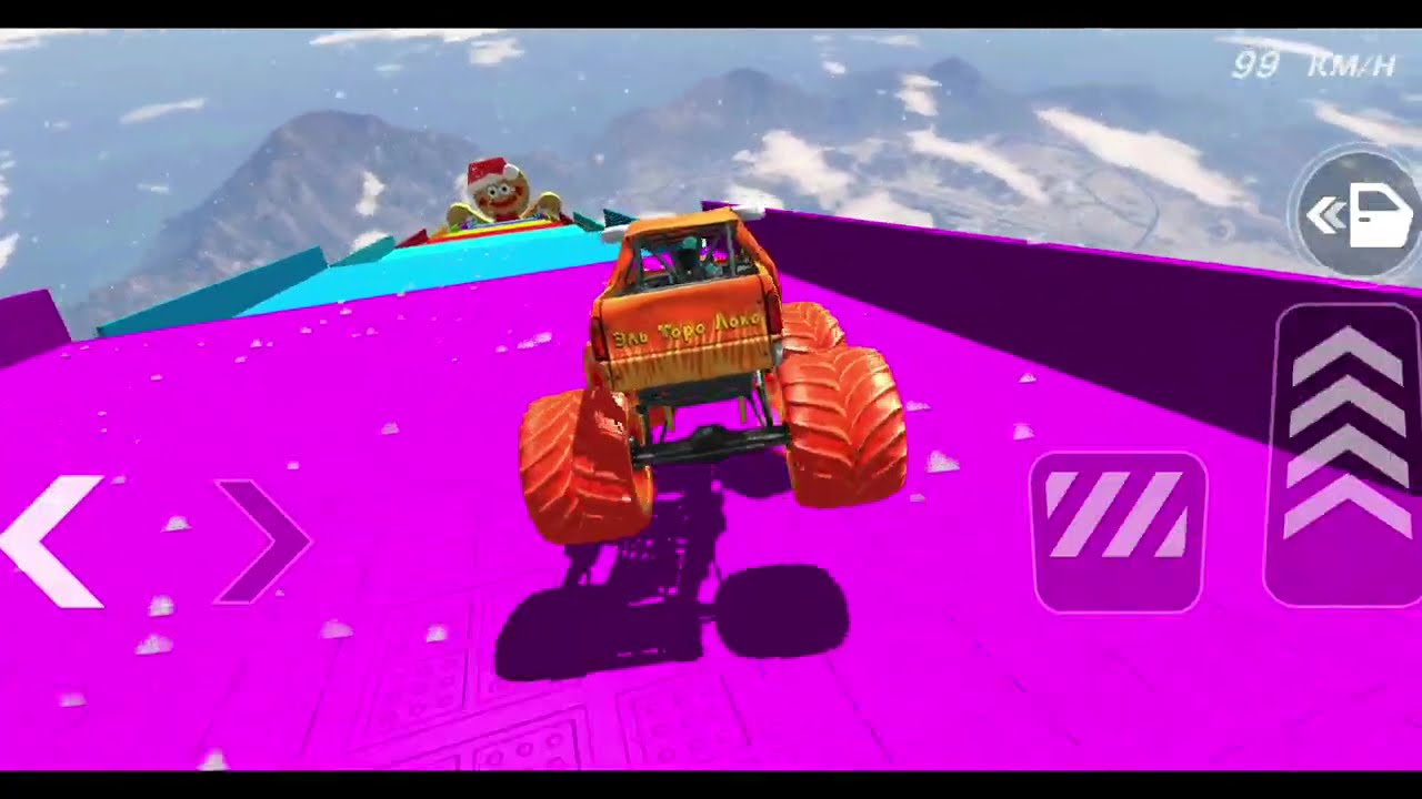 Monster Truck Stunt Racing   Extreme Mega Ramp Driver Simulator Game    Car Game  Android Gameplay