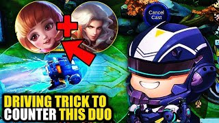 Johnson driving tricks to counter Angela | Johnson tutorial mobile legends - GET PRO ON DRIVING JS!