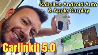 kabellos android auto und apple carplay nutzen (wireless carlinkit 2air)