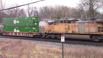 NORFOLK SOUTHERN GE ES40DC GEVO Southbound Intermodal Container Train