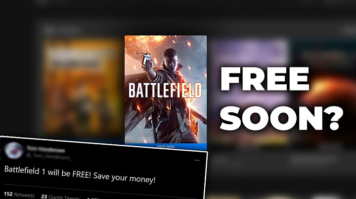 BATTLEFIELD 1 MIGHT BE FREE TO CLAIM SOON!