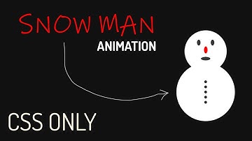Create Snowman With Animation Using HTML And CSS @royaltutorials354