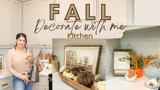 FALL DECORATE WITH ME | Kitchen Fall Decor | Fall coffee bar | Fall Decorate Part 2 🍂