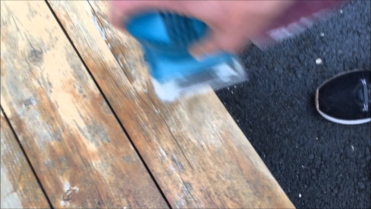 Refinishing a wooden bench - YouTube