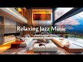 Relaxing jazz music  luxury apartment with jazz ambience and fireplace sounds to work study relax