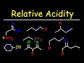 Acids &amp; Bases - Inductive Effect, Electronegativity, Hybridization, Resonance &amp; Atomic Size