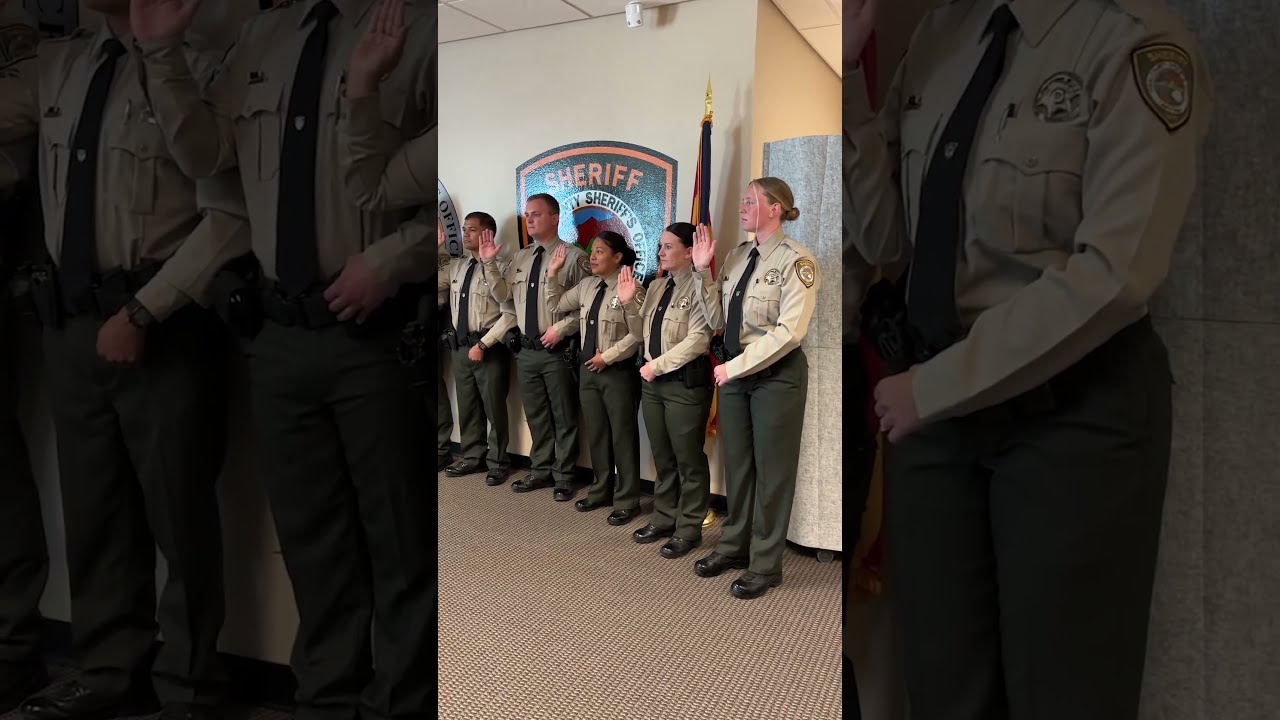 New Deputies Are Sworn In By Sheriff Teeple