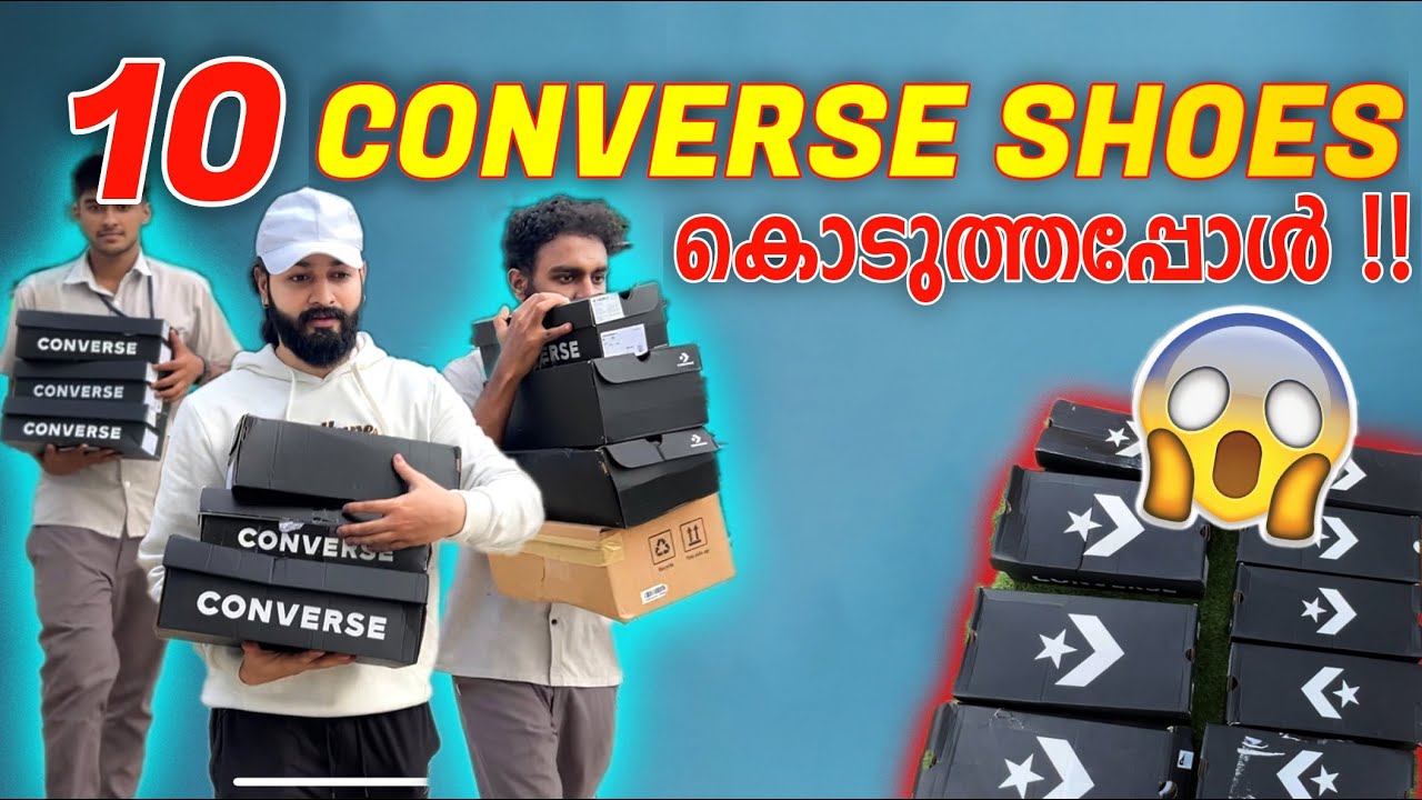 10 Converse Shoes കൊടുത്തപ്പോൾ 😱🔥Gifting Converse Shoes To Juniors