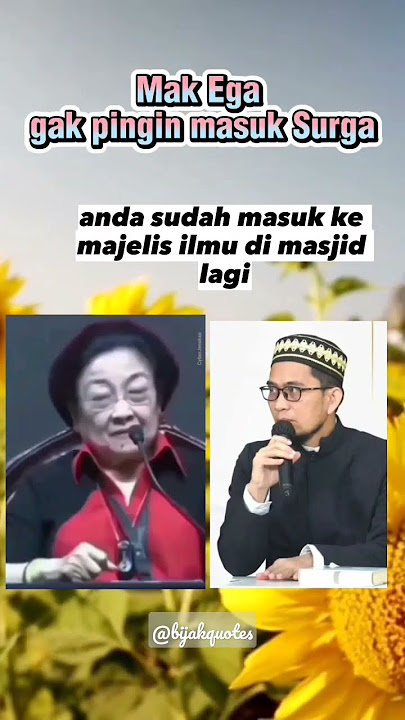 MEGAWATI GAK PINGIN MASUK SURGA #ceramahsingkat #ustadzadihidayat #uah