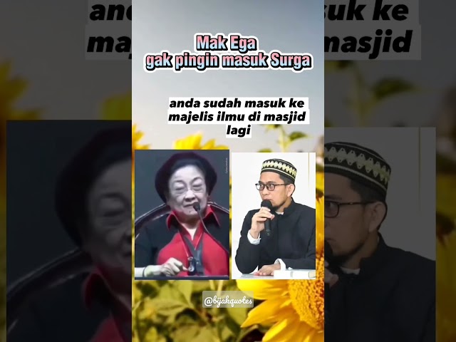 MEGAWATI GAK PINGIN MASUK SURGA #ceramahsingkat #ustadzadihidayat #uah class=