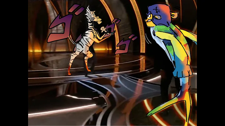 the Will Smith fish slaps Chris Rock but its animated