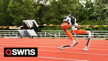 A 100-metre sprint record has been broken - by a robot 🤖 | SWNS