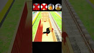 ALL CHERECTER JUMP IN TRAIN CHALLENGE 🚊✅ IN INDIAN BIKES DRIVING 3D #trainchallenge