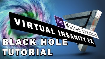 After Effects Tutorial: Amazing Black Hole  in space