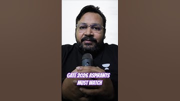 Important announcement for GATE 2026 Aspirants #gate2026 #gateexampreparation #ankurbansalsir