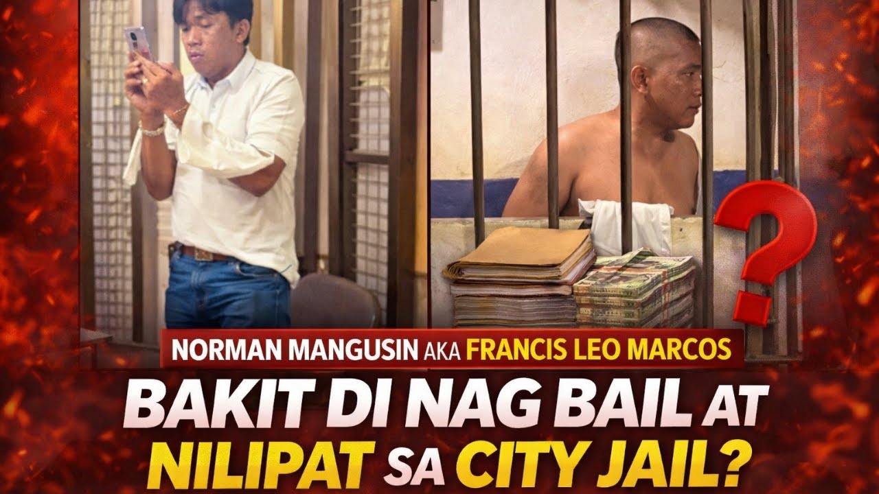 RAFFY TULFO X NORMAN MANGUSIN AKA FRANCIS LEO MARCOS BAKIT DI NAG BAIL AT NILIPAT SA CITY JAIL?