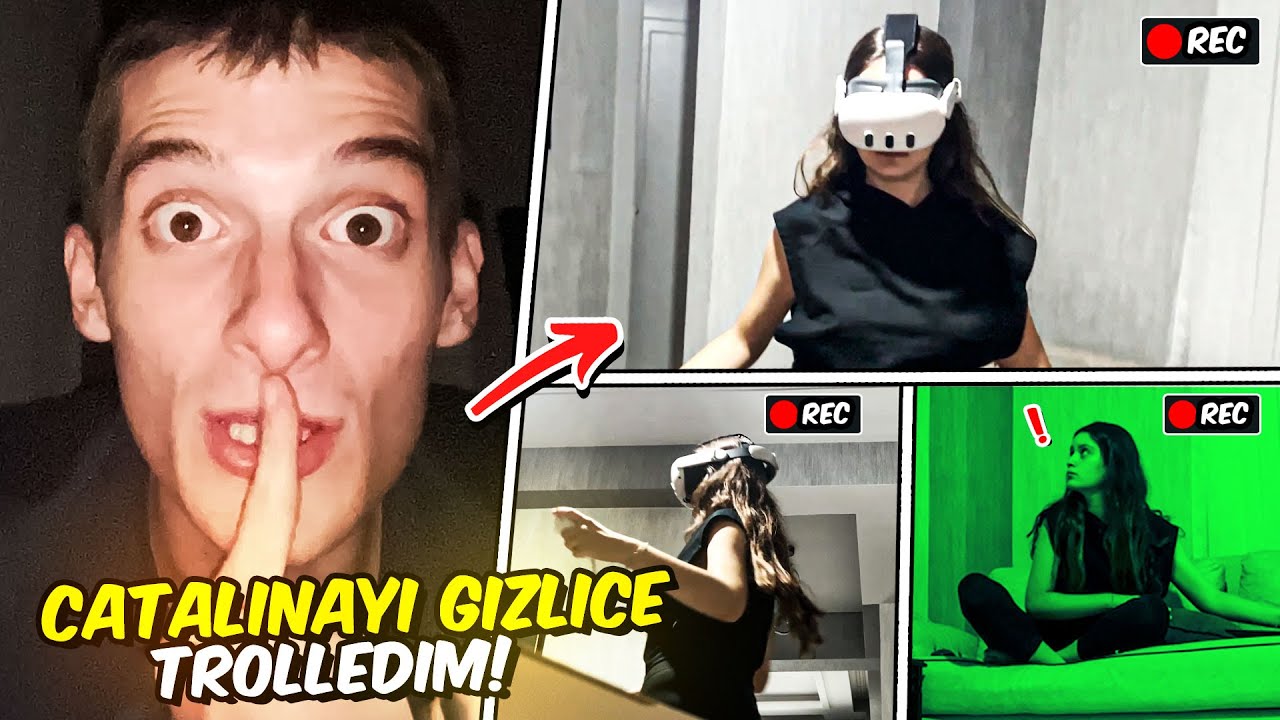 SEVGİLİMİN EVİNDE GİZLİCE KALIP TROLLEDİM 😱