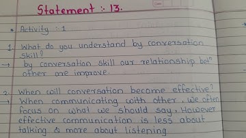 English statement 13 / day 13, 10th class setu abhyaskram ( Bridge course)