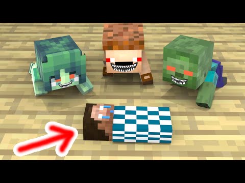 Monster School : Baby Herobrine is Not Infected By Zombies - Minecraft Animation