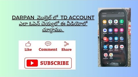 how to open a TD account in Darpan mobile|darpan 2.0