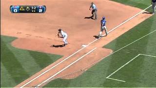 2012/06/09 Plouffe's barehanded play